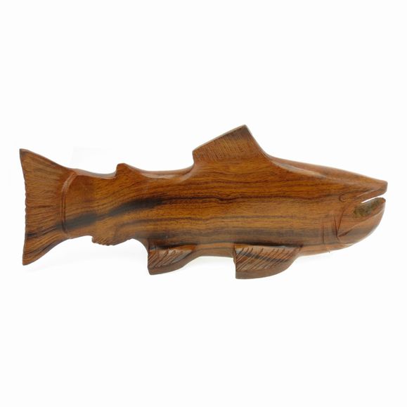 Salmon Wood Figurine