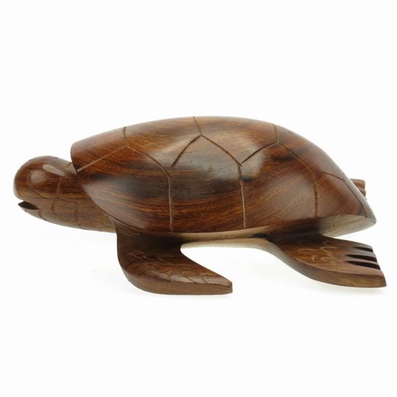 Sea Turtle Wood Figurine