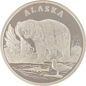Grizzly Bear Silver Medallion