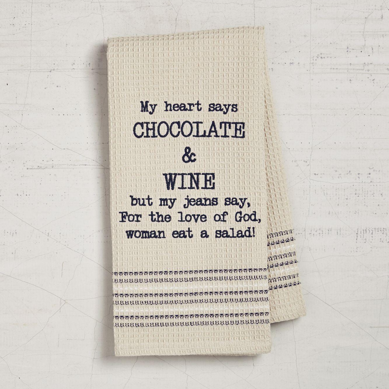 Chocolate and Wine Dishtowel