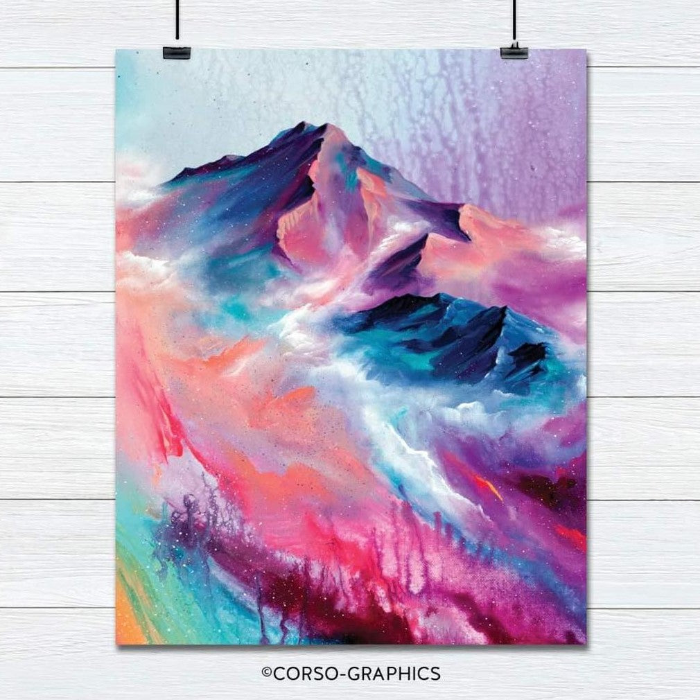 Cotton Candy Peaks Print