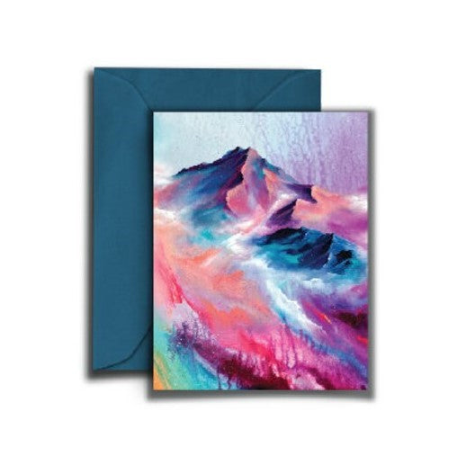 Cotton Candy Peaks - Notecard