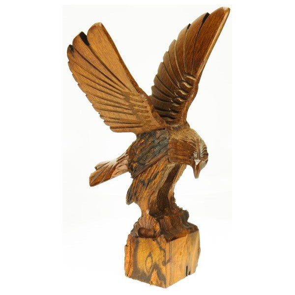 Eagle Wings Spread Wood Figurine