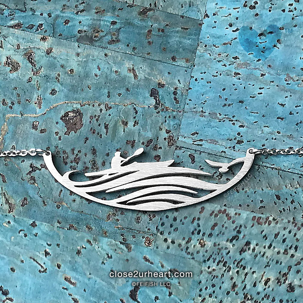 Kayaker Necklace - In The Wave