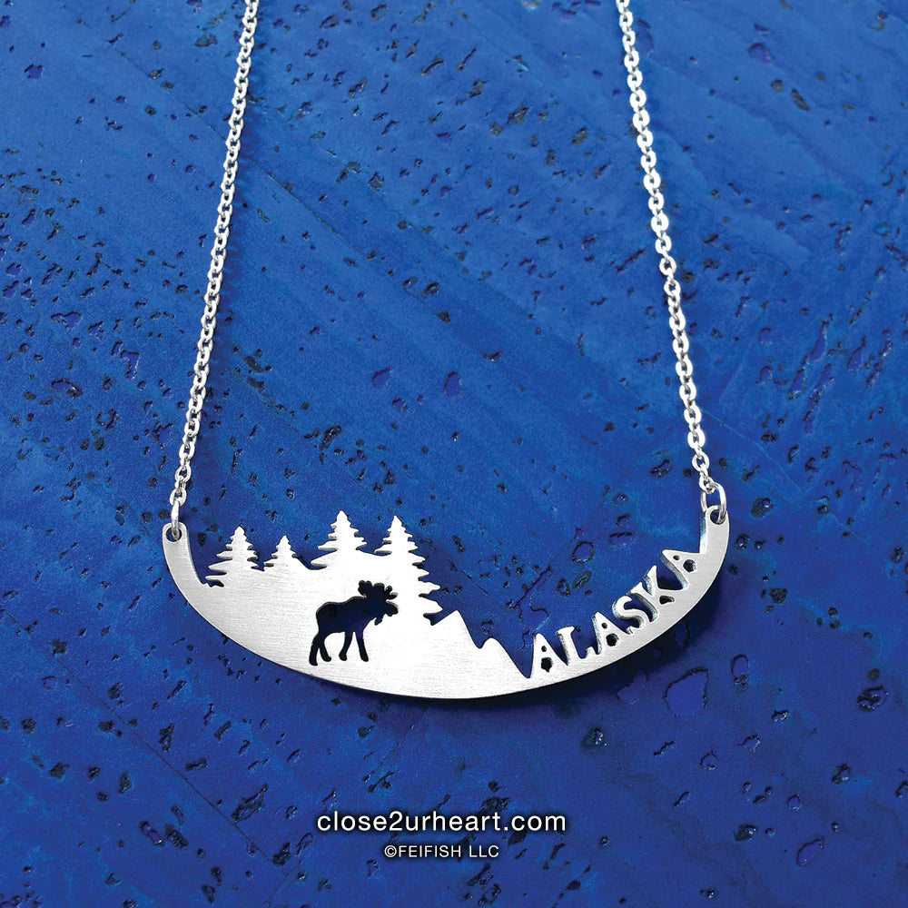 Moose Necklace - In The Woods