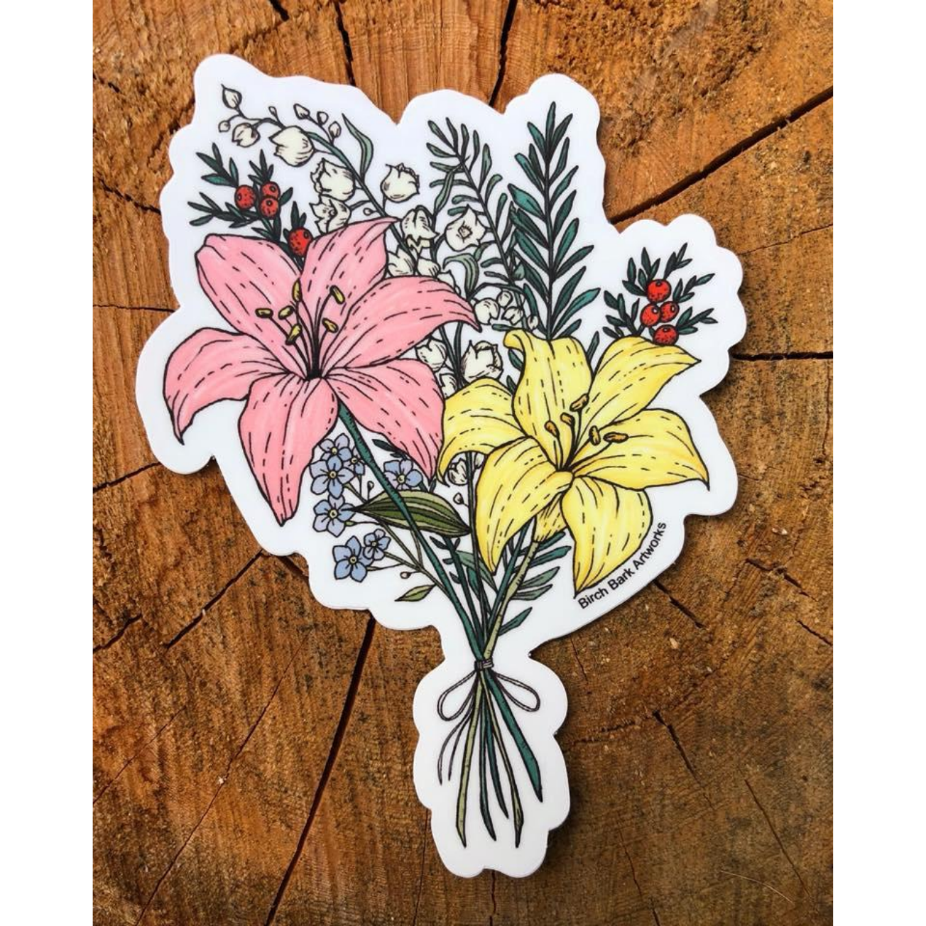 Lily Bouquet Sticker