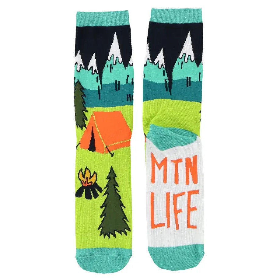 Mountain Life Crew Socks