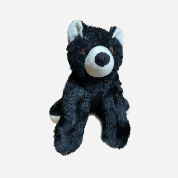 Plush Black Bear Dog Toy