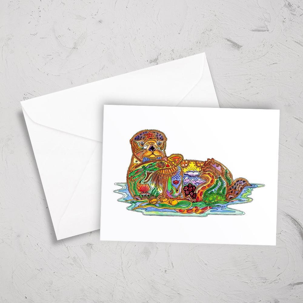 Sea Otter Notecard
