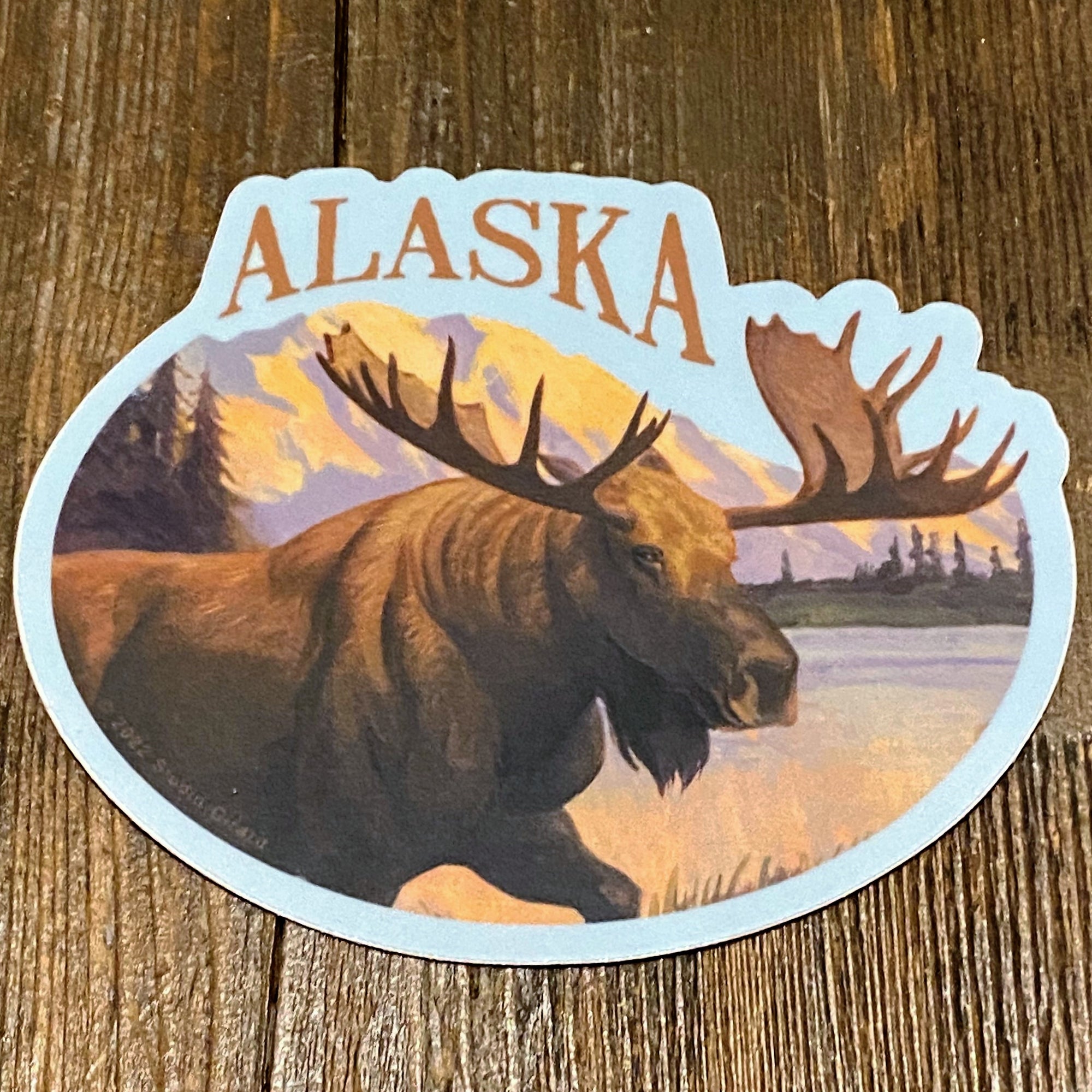 Denali Moose Sticker