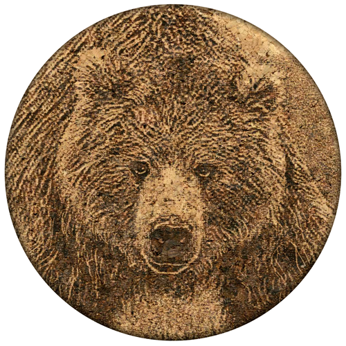 Grizzly Bear Cork Coaster
