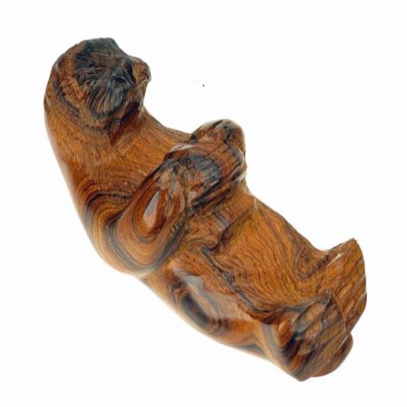 Sea Otter Wood Figurine With Detail