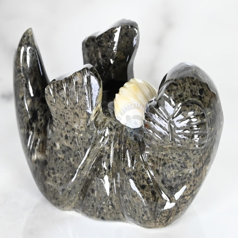 Marble Sea Otter Figurine