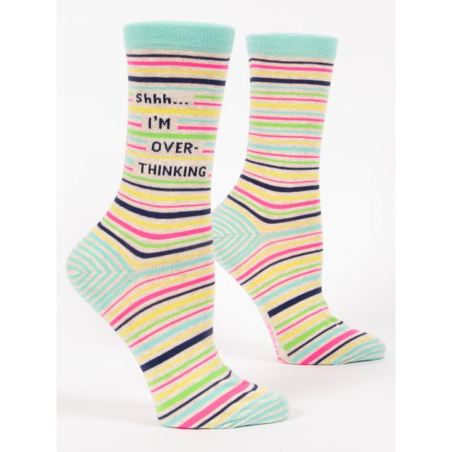 Shh Overthinking Socks -Womens