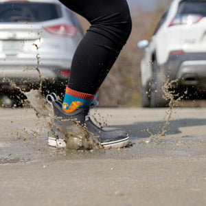 Kids Sal Micro Crew Lightweight Hiking Sock - Lava