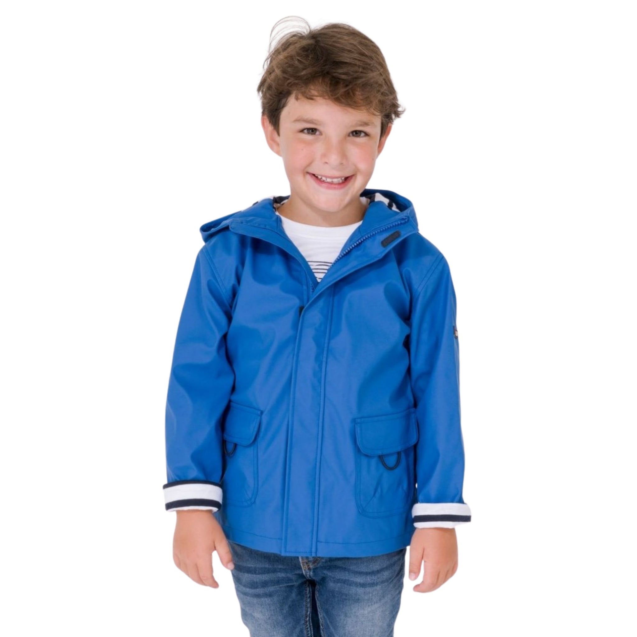 Raincoat with striped lining deals