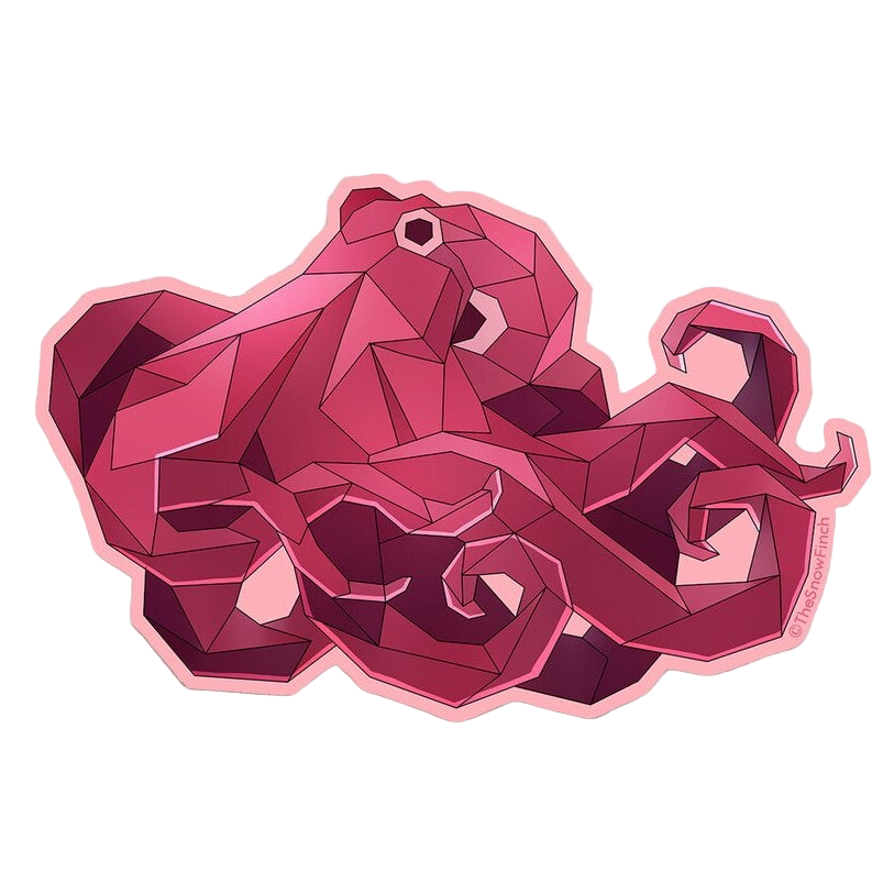 Geo Octopus Sticker
