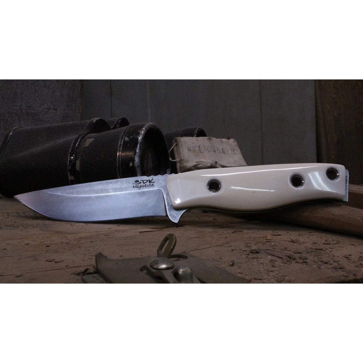 M.A.K. 4" Fixed Drop Point - Natural Handles