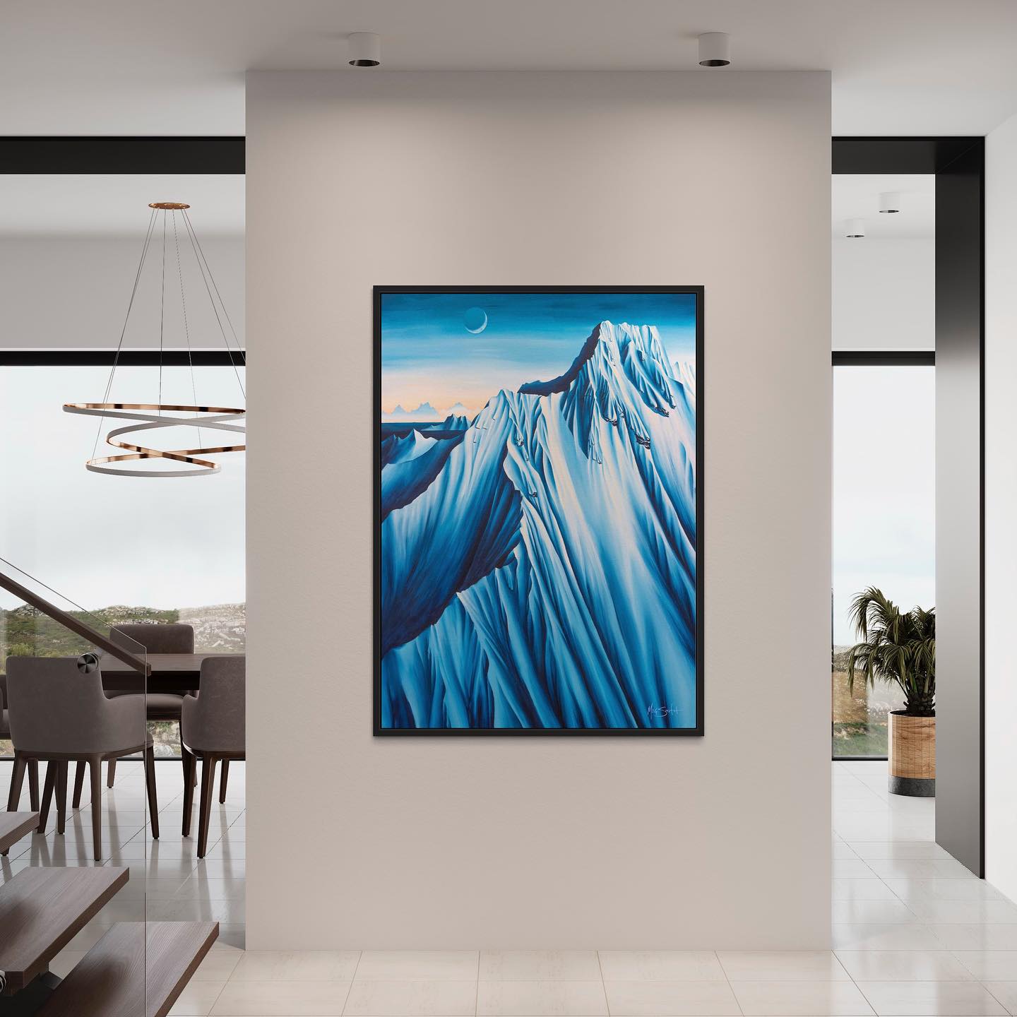 The First Light Framed Canvas Print