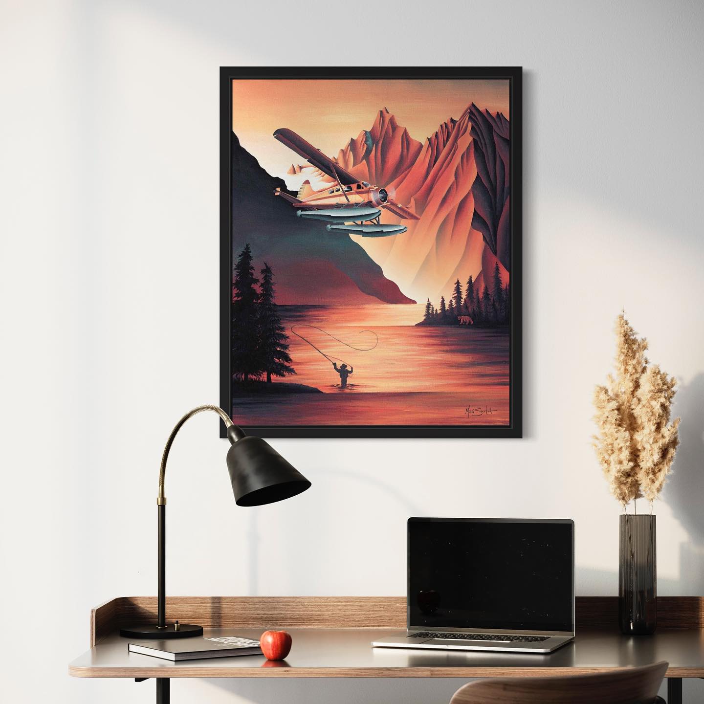 Fly On Framed Canvas Print