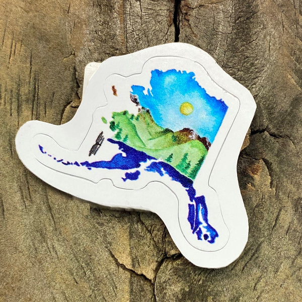 Mini Alaska Sticker - Forests, Tides, and Treasures