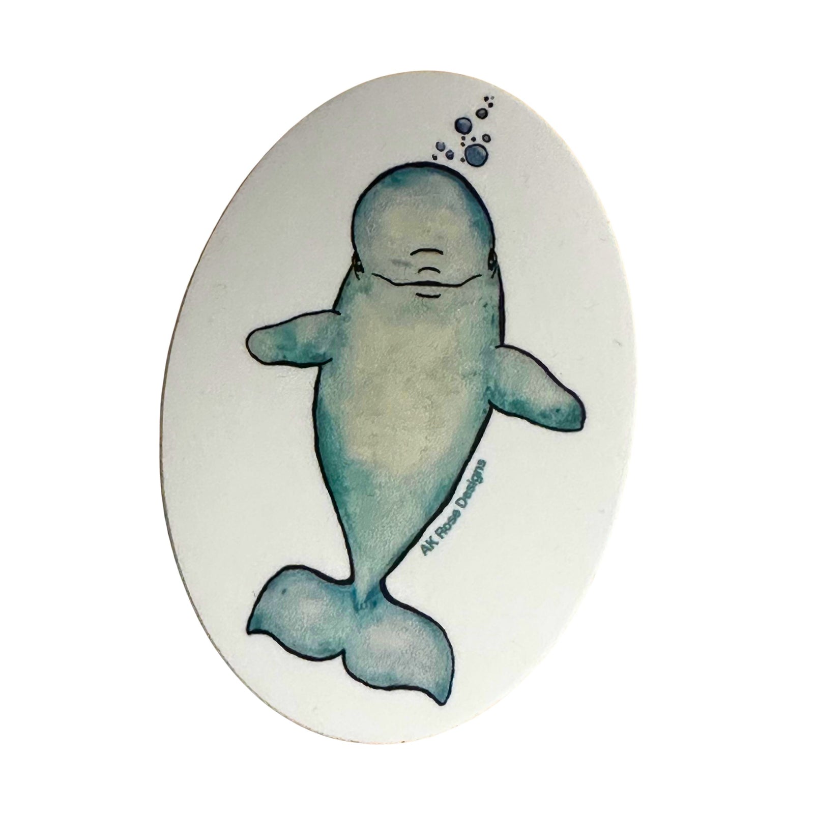Bubbly Beluga Sticker