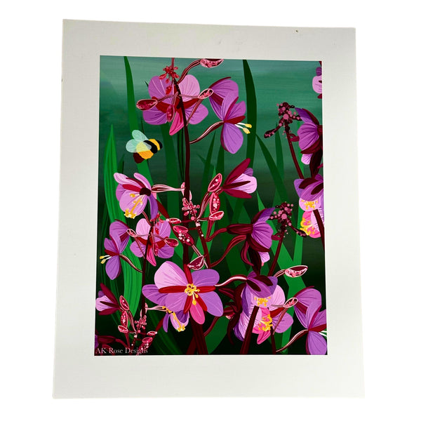 Fireweed Print - Forests, Tides, and Treasures