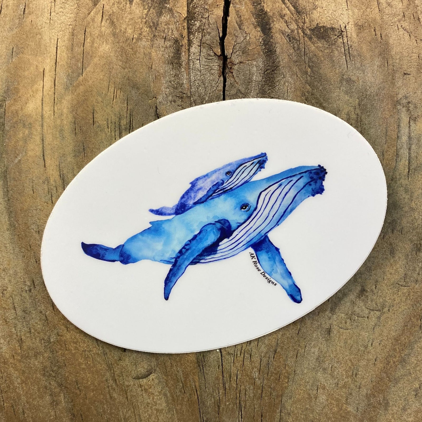 Mama and Baby Humpback Sticker