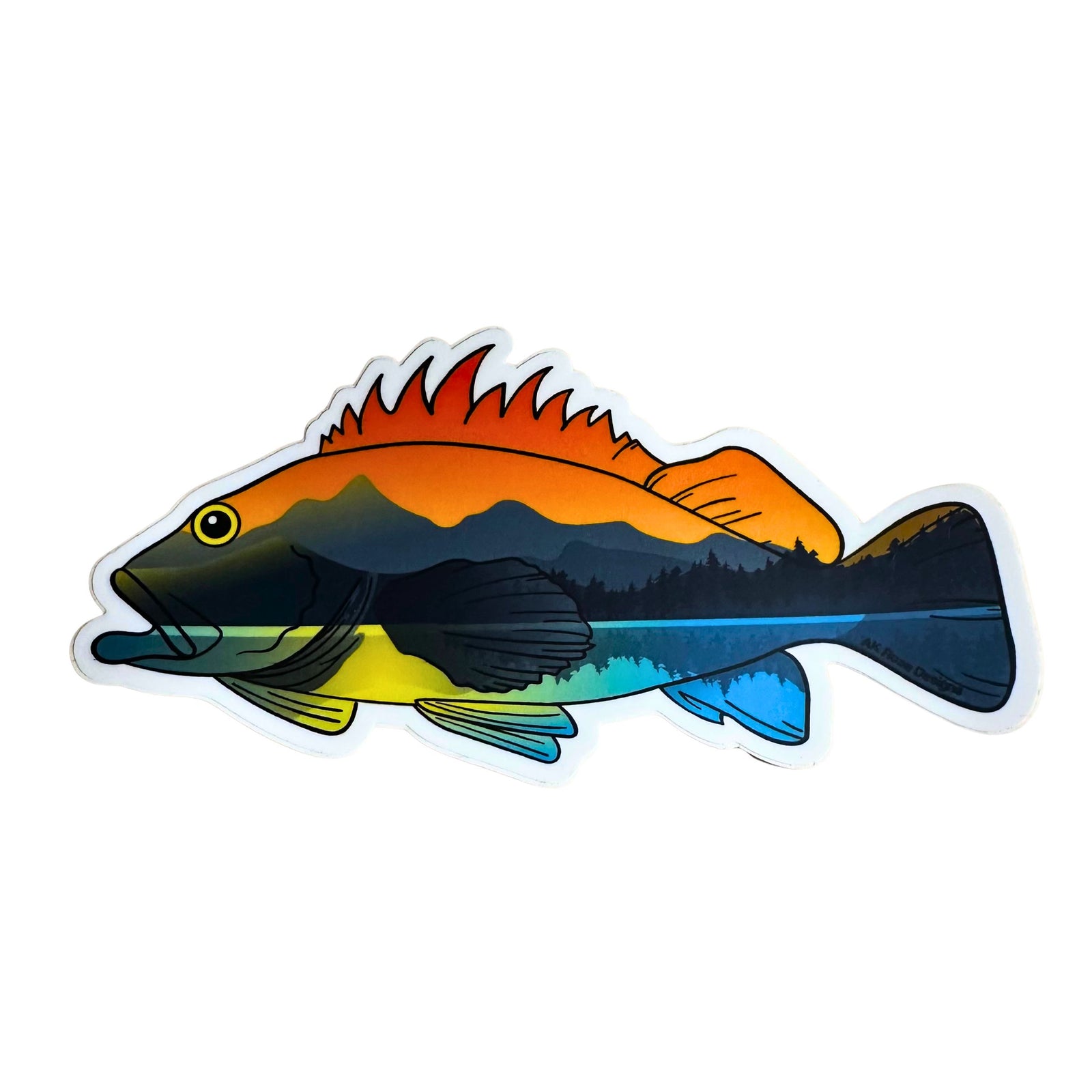 Sunset Rockfish Sticker