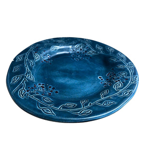 Ceramic Berries and Leaves Plates