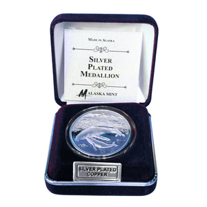 Humpback Whale Silver Plated Medallion