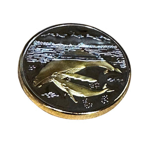 Humpback Whale Silver Plated Medallion