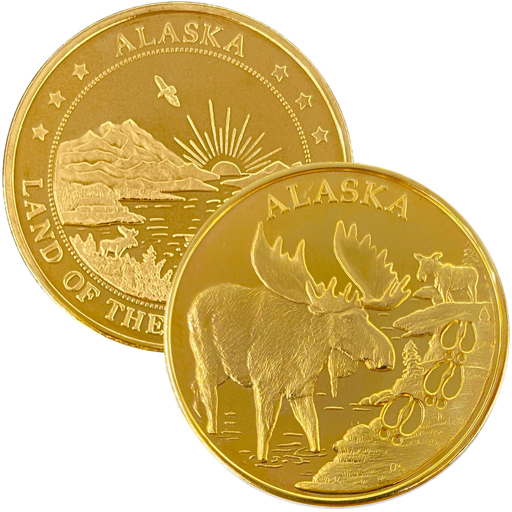 Moose Track Bronze Medallion