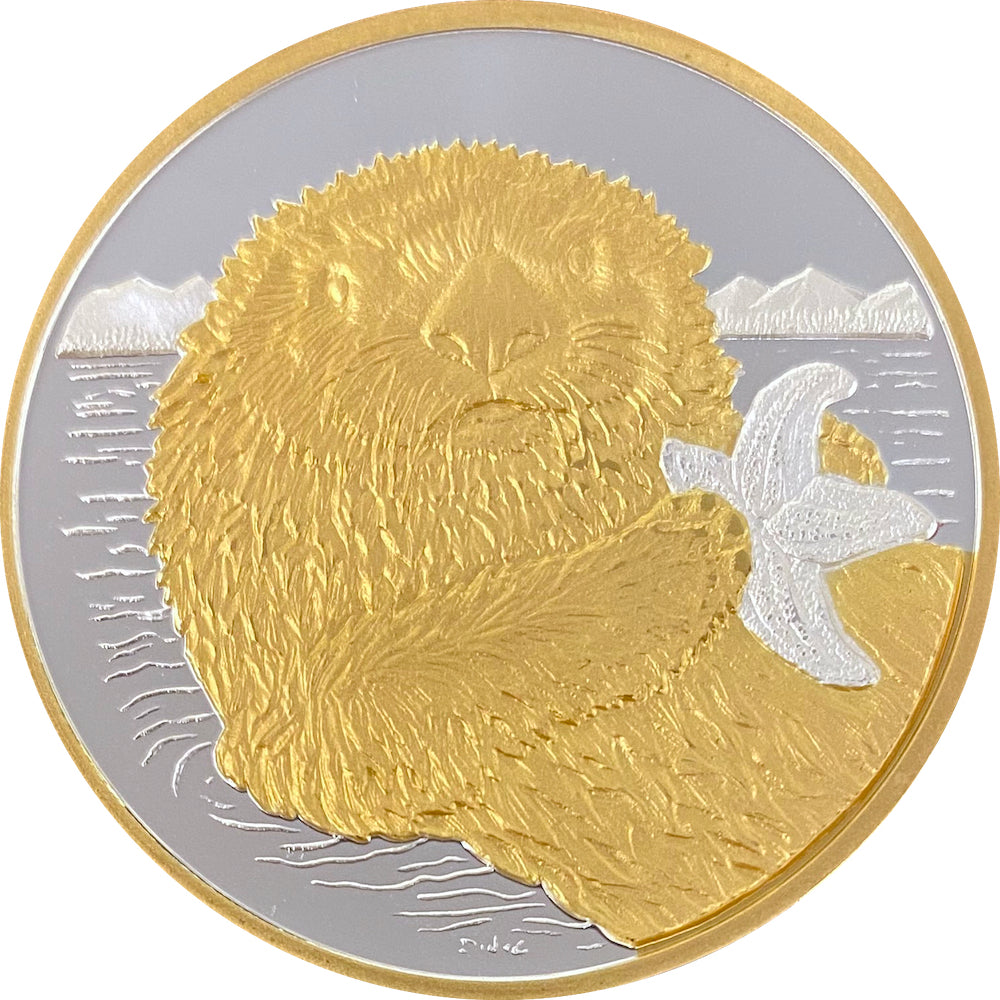 Otter with Starfish Medallion