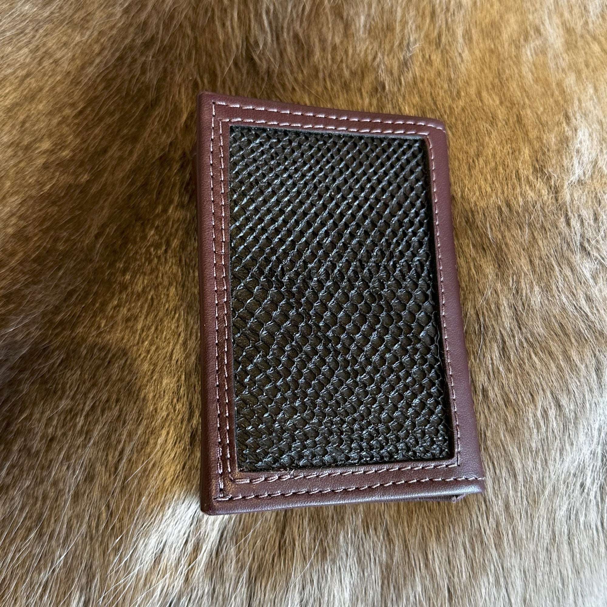 Salmon Leather Deluxe Trifold