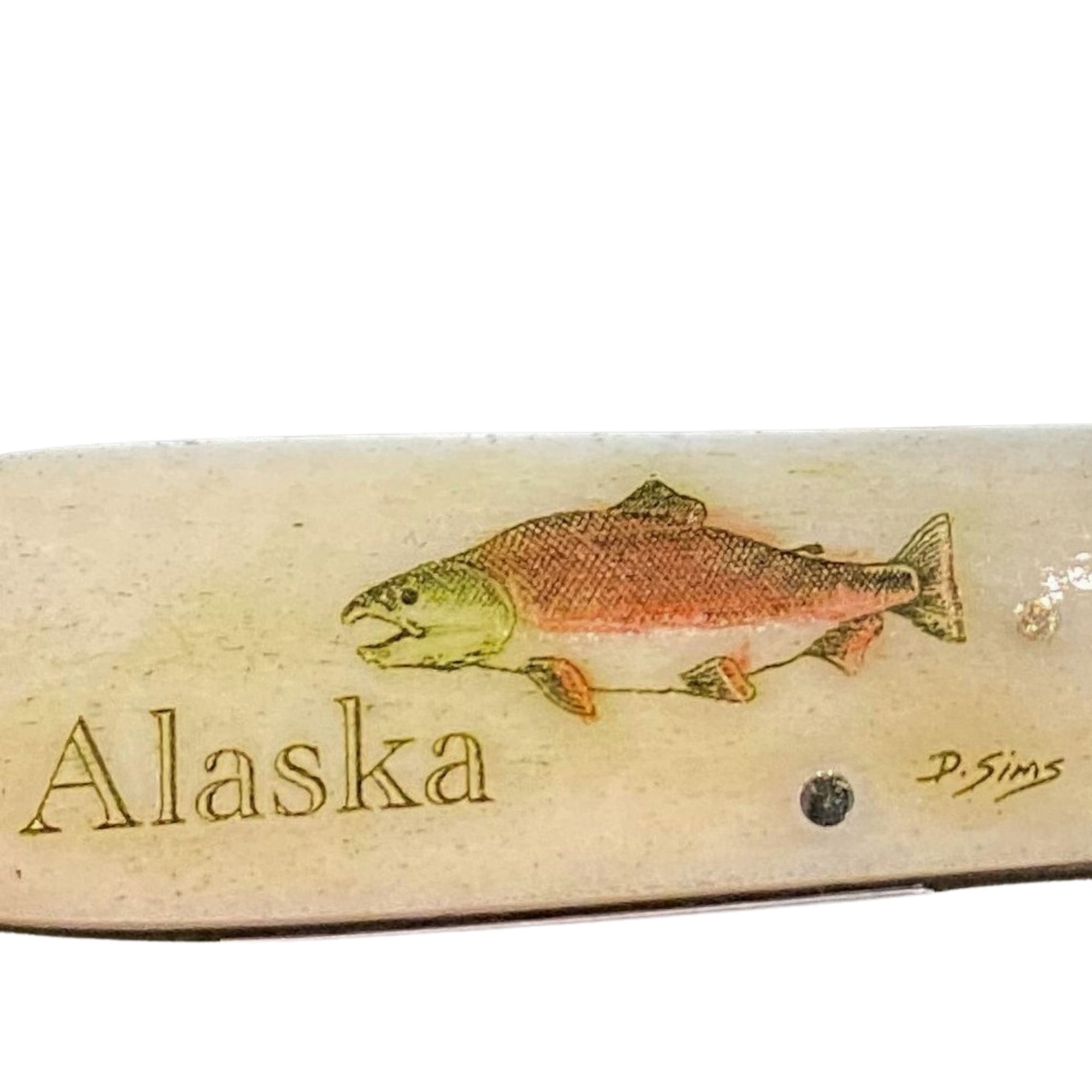 Alaska Mini Scrimshaw 2.75 inch Knife