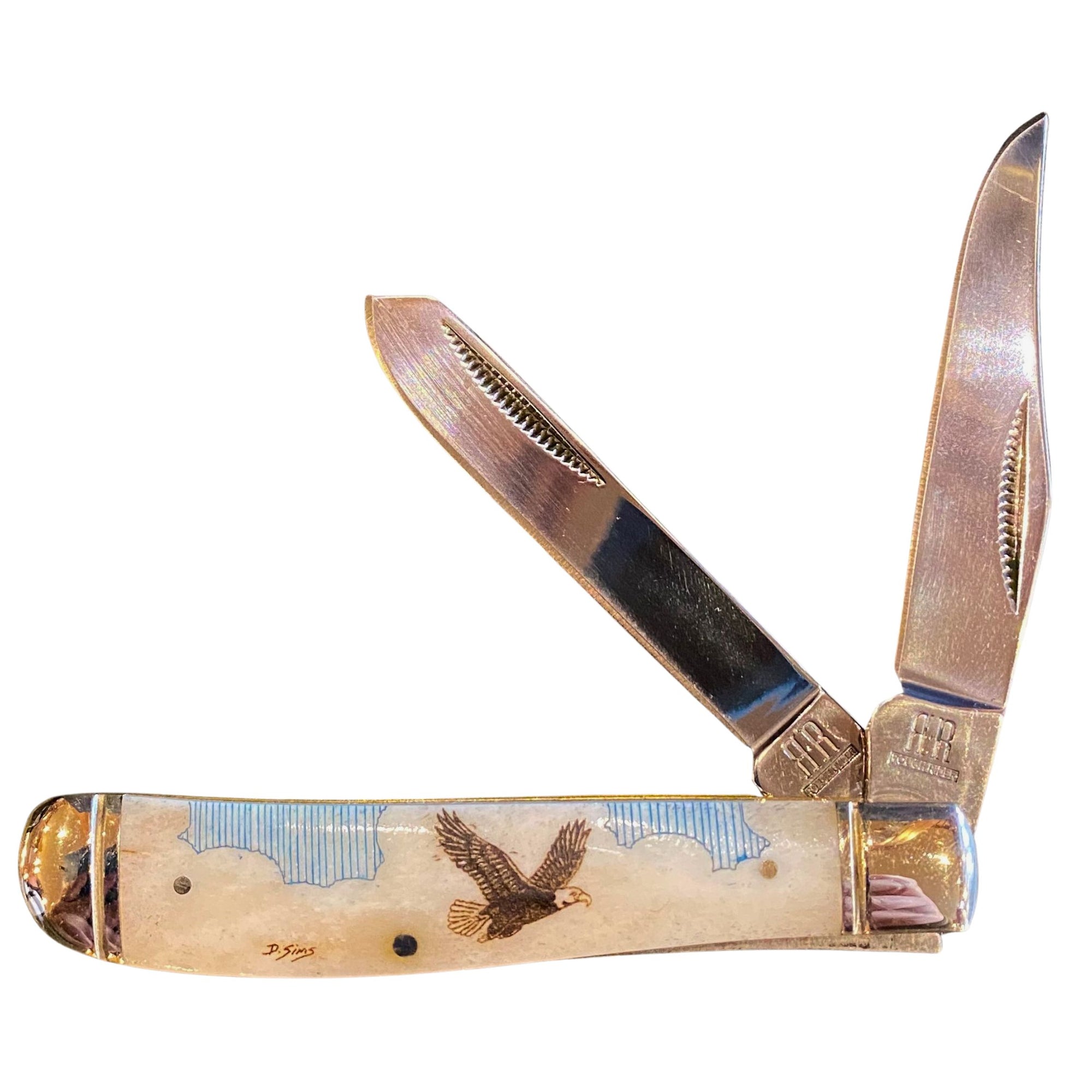 Color Scrimshaw 3.5 inch Knife