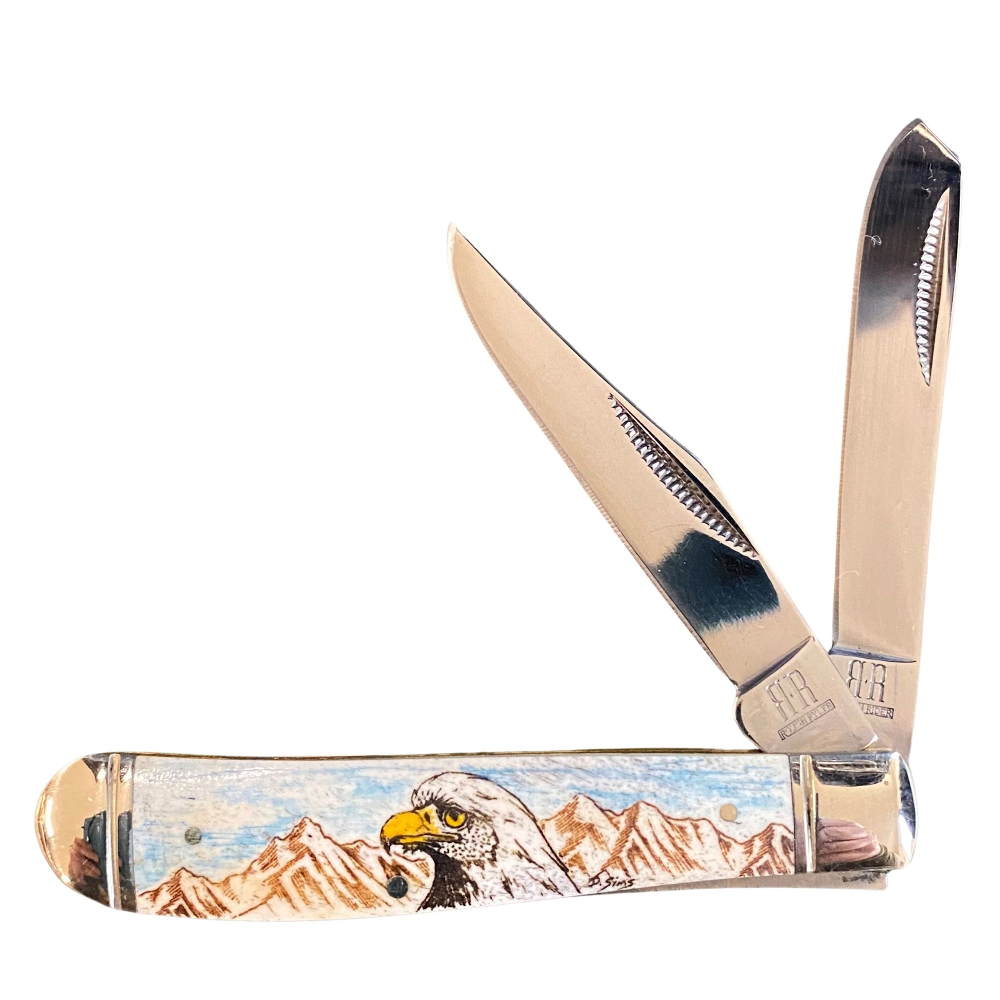 Color Scrimshaw 3.5 inch Knife