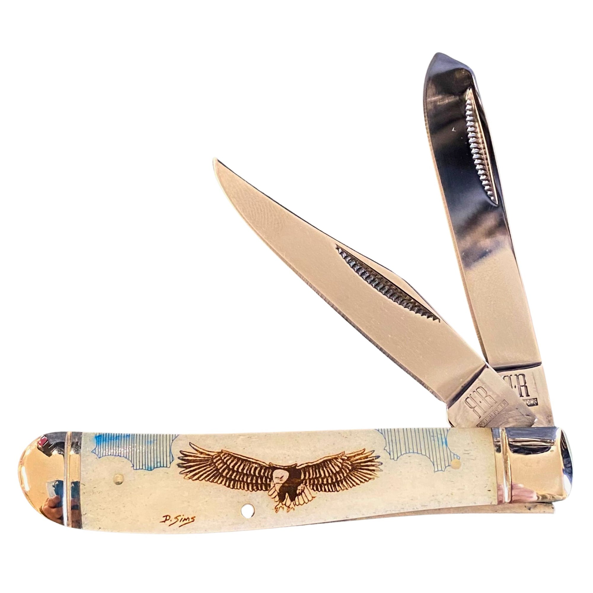 Color Scrimshaw 3.5 inch Knife