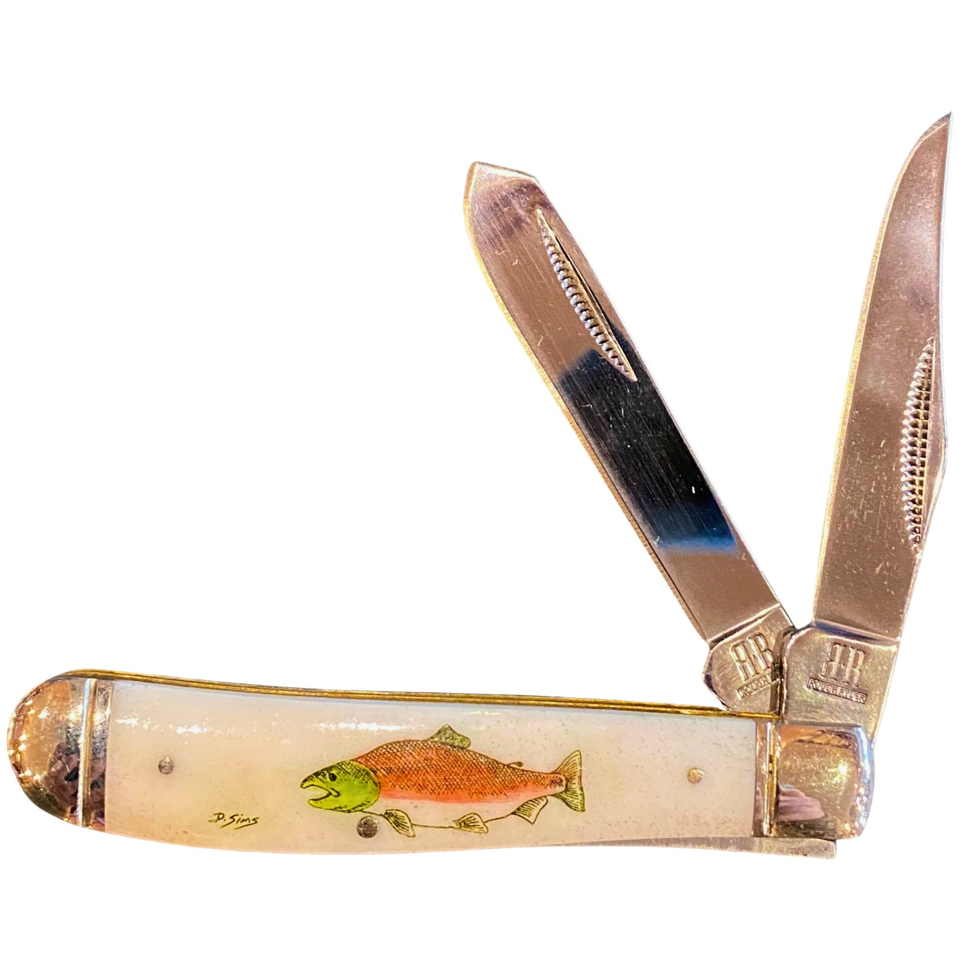 Color Scrimshaw 3.5 inch Knife