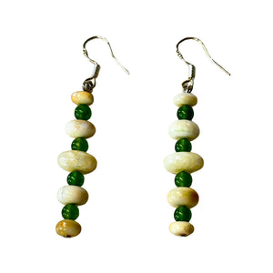 Jade and Ivory Earring