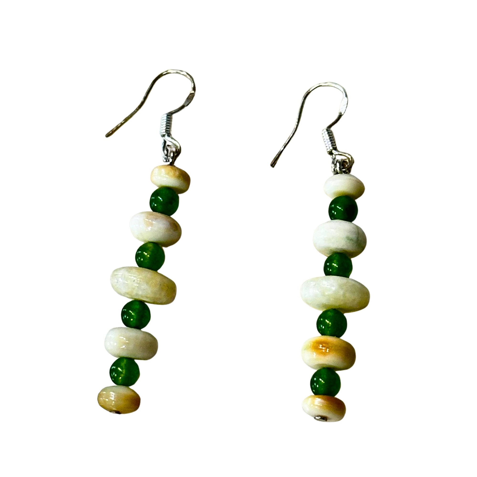 Jade and Ivory Earring