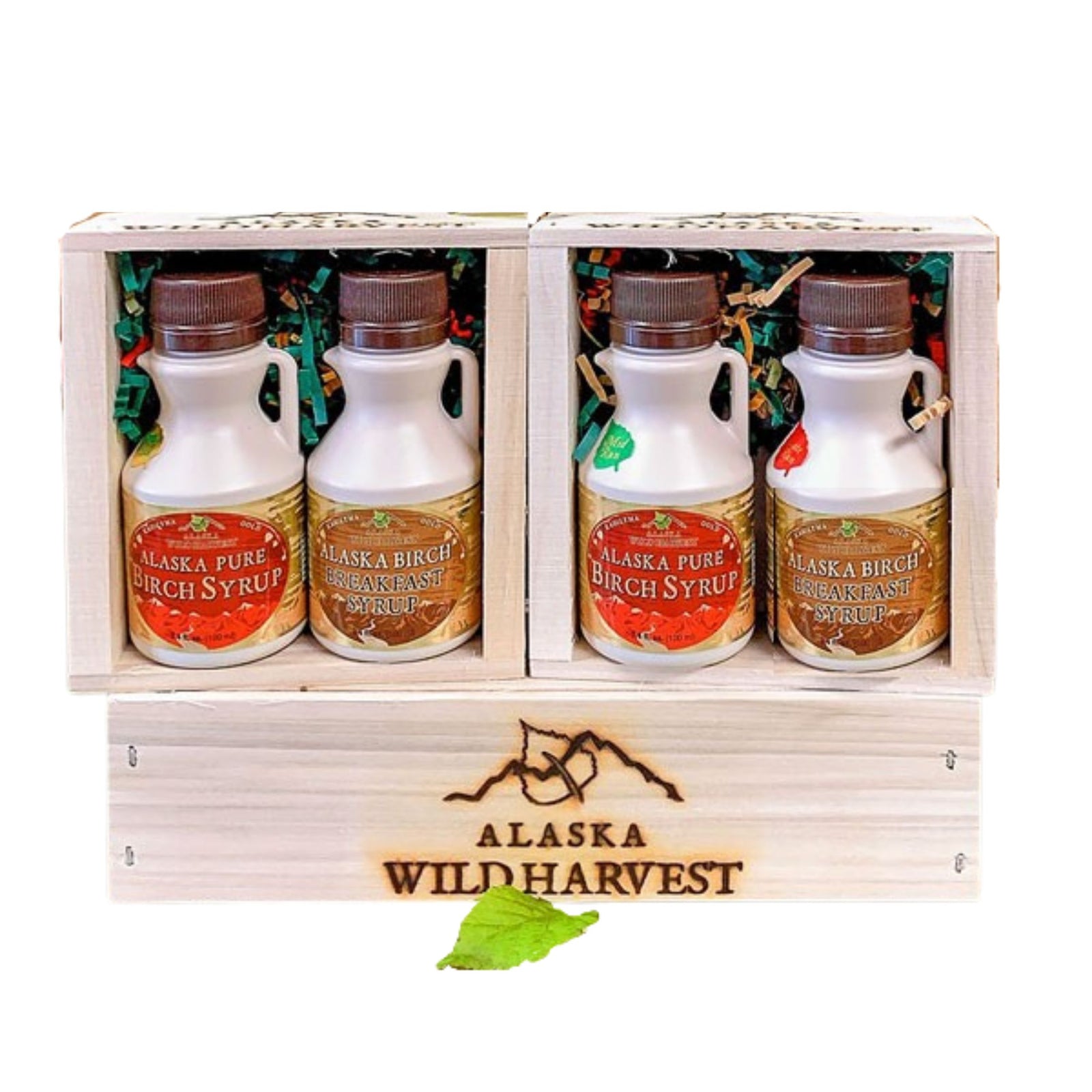 Pure Birch and Birch Breakfast Syrup Gift Crate