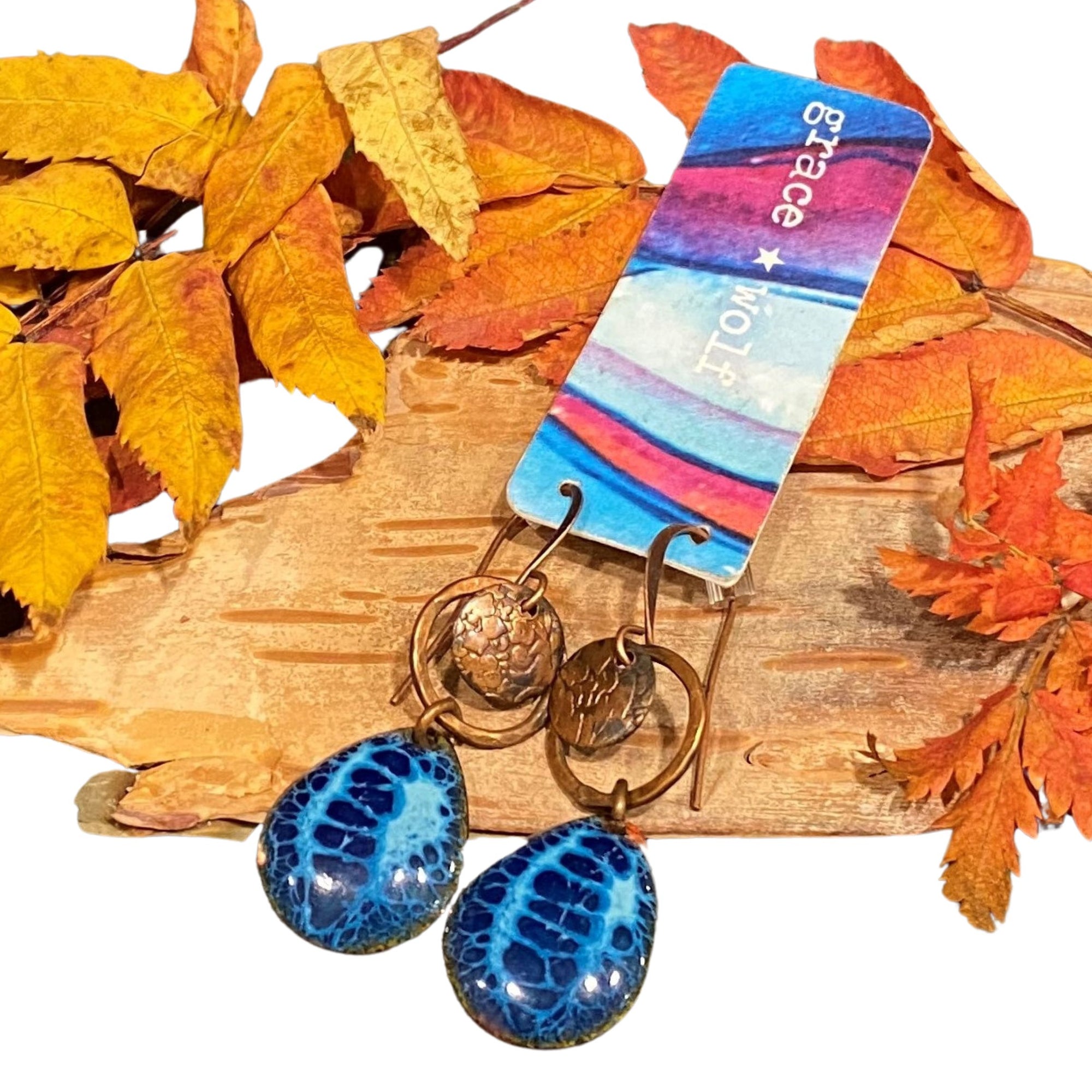 Enamel Earrings