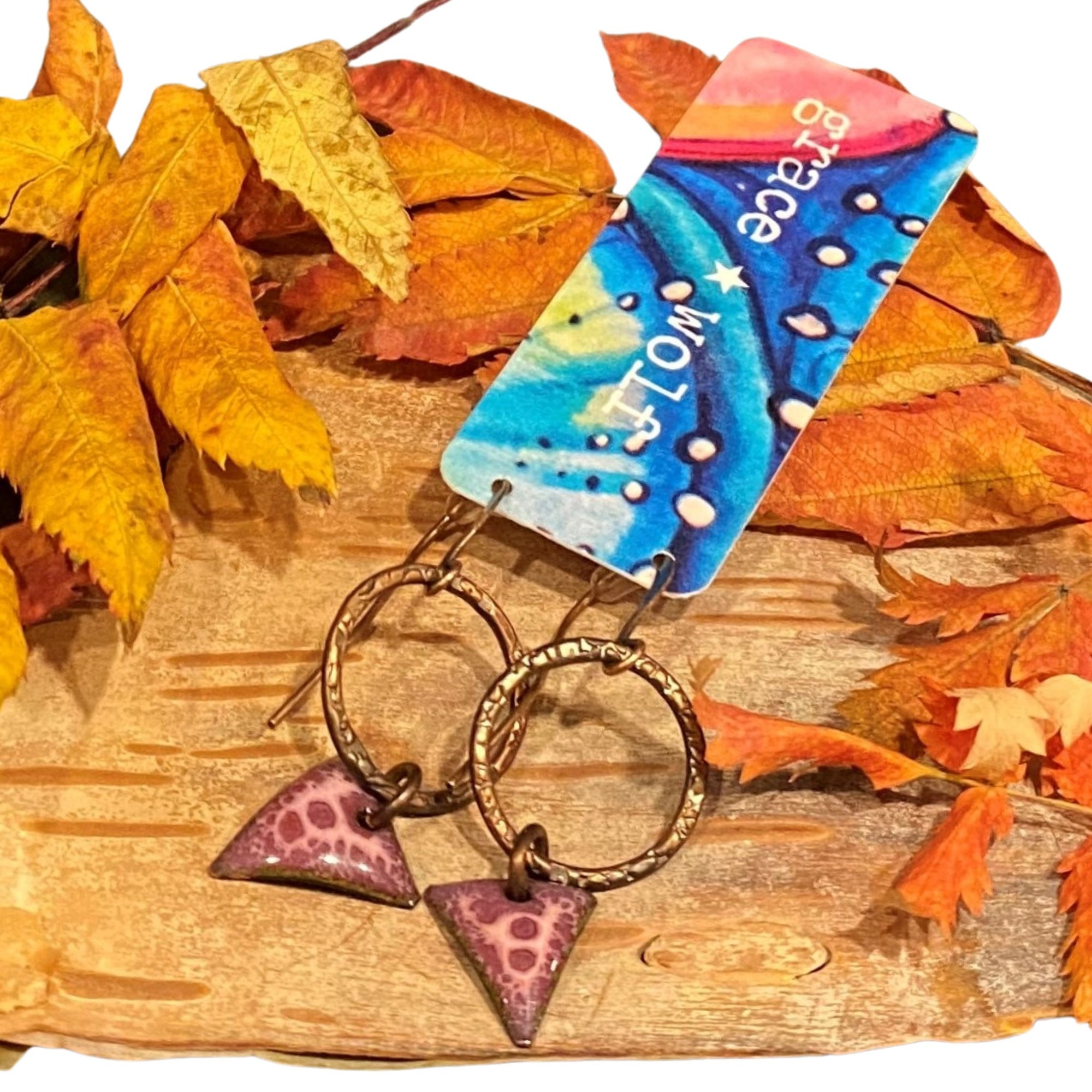 Enamel Earrings