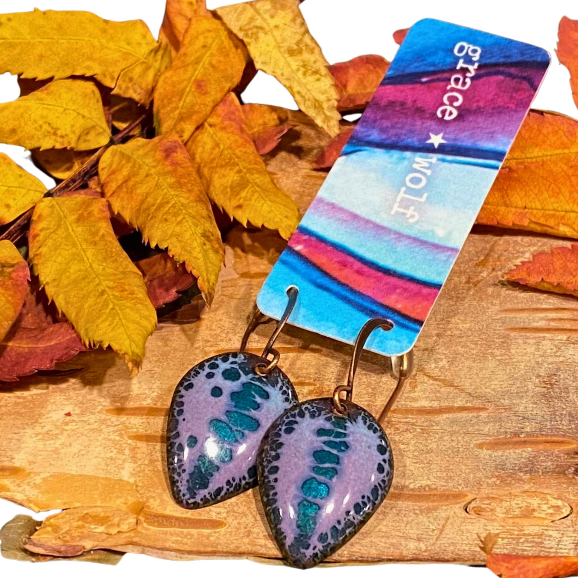 Enamel Earrings