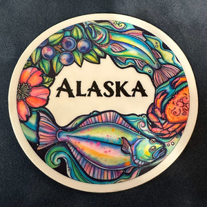 Alaskan Accents Sticker