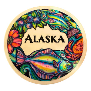 Alaskan Accents Sticker