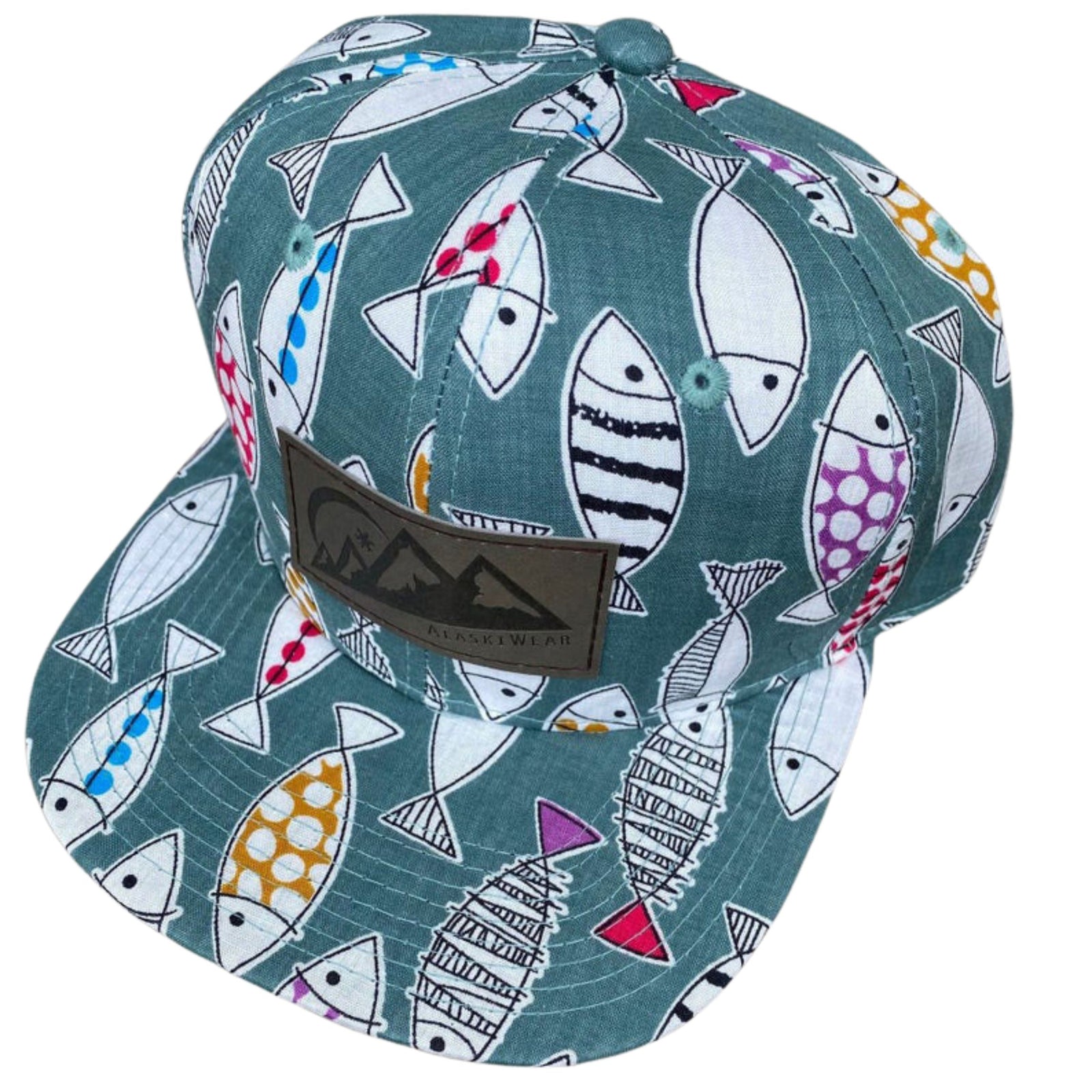 Fish Baseball Hat Green