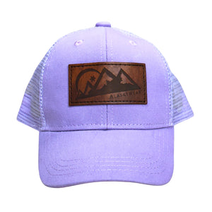 Infant Baseball Hat - Curved Lavender Mesh
